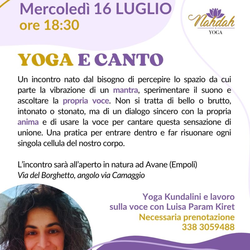Yoga e canto