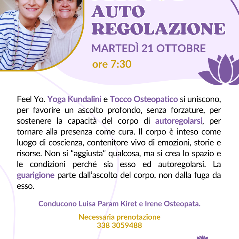 Feel yo e auto regolazione