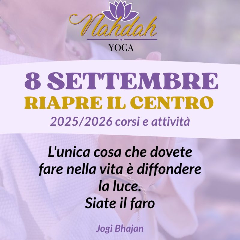 Il centro riapre lunedì 8 settembre